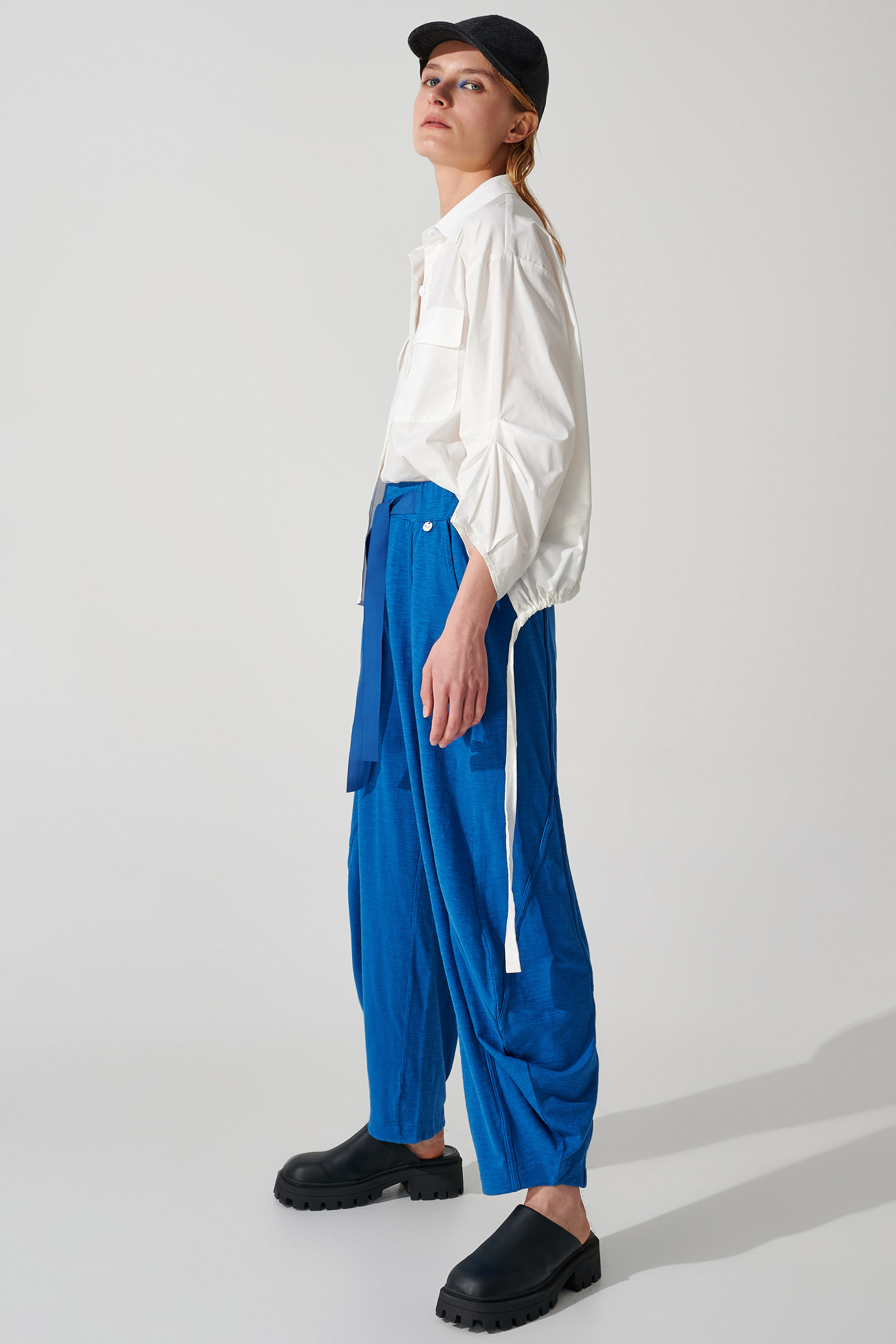 Παντελόνι με ραφές loose Cobalt Blue