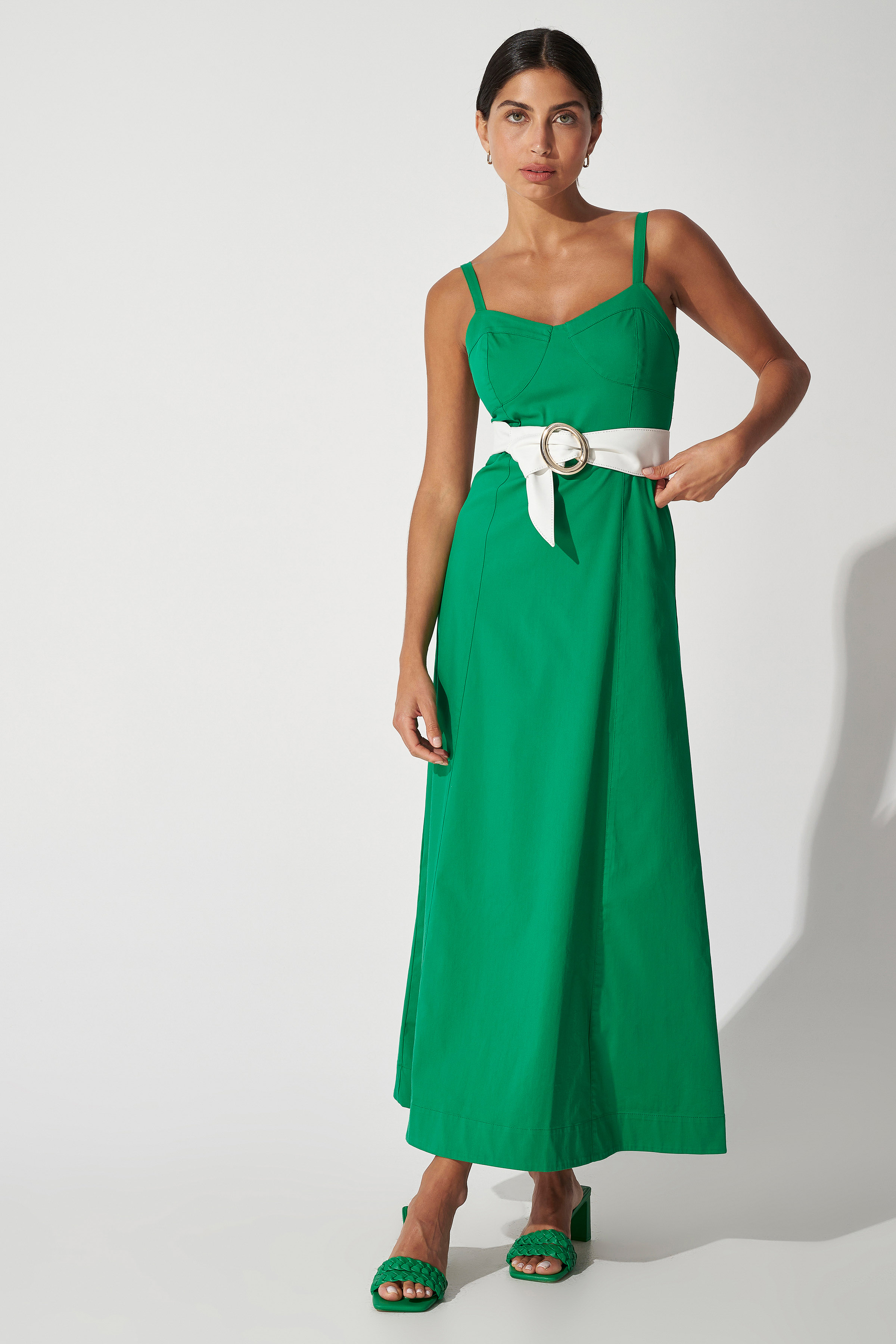 Φόρεμα μακρύ τιραντάκι Brazil Green Ale Website > ALE > OUTLET > Φορέματα