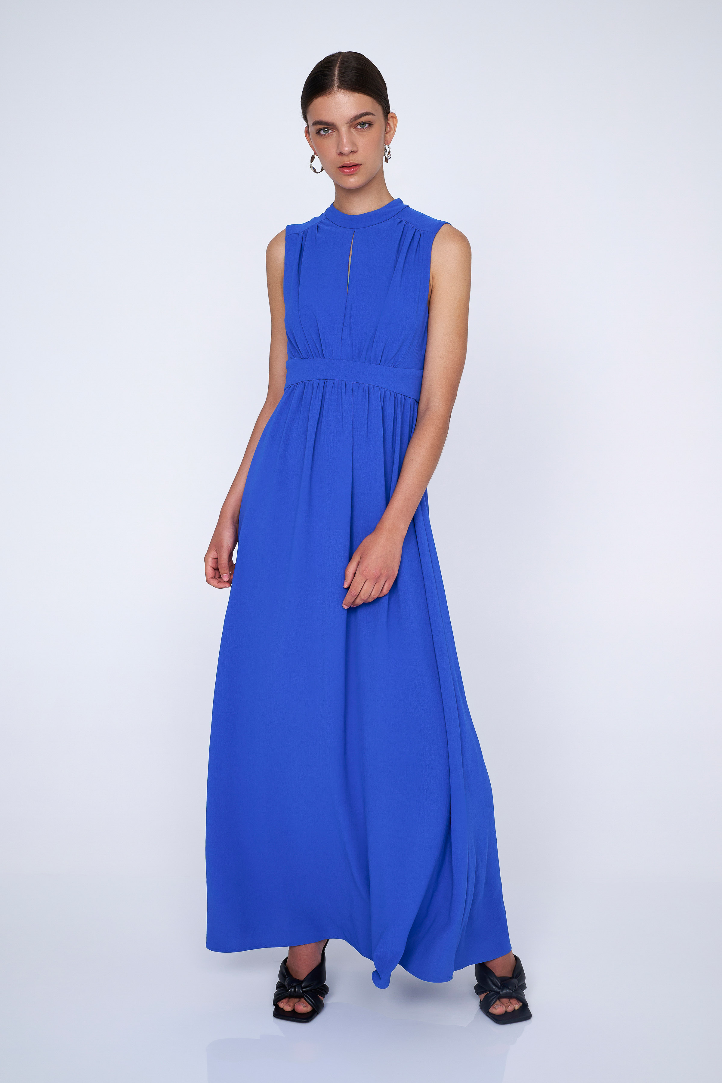 Φόρεμα μακρύ αμάνικο Royal Blue