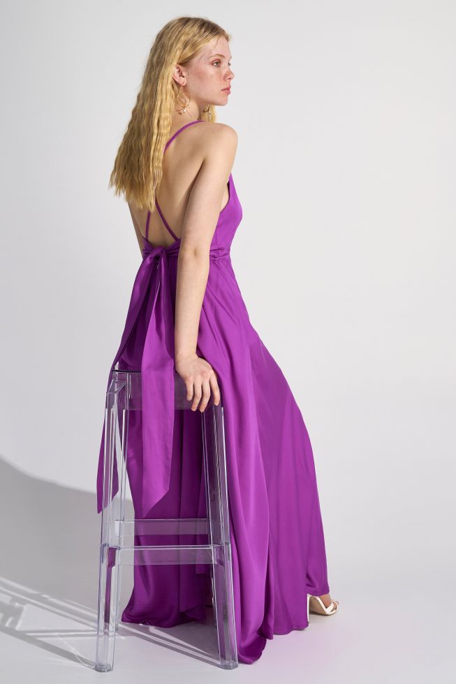 Φόρεμα με τιράντες formal Purple: 8916486-purple - 'ALE